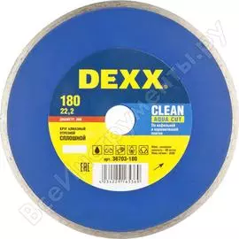 Отрезной сплошной алмазный круг для ушм DEXX 36703-180