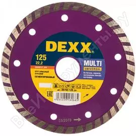 Отрезной алмазный круг для УШМ DEXX ТУРБО 36702-125_z01