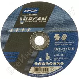 Отрезной круг по нержавейке, металлу NORTON