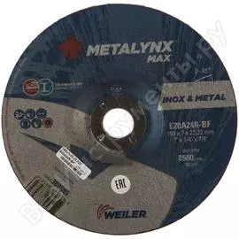 Круг шлифовальный (180x7x22.23 мм; f27 e20a24r-bf) metalynx 388585