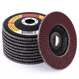 Круг шлифовальный лепестковый торцевой (10 шт; 125х22 мм; а80п) messer 11-22-080