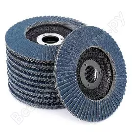 Круг шлифовальный лепестковый торцевой конусный (10 шт; 125х22 мм; z80) messer 11-44-080