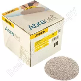 Круг шлифовальный на сетчатой основе abranet (50 шт; 77 мм; p80) mirka 5420305080