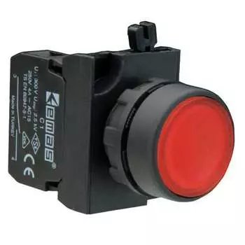 Круглая нажимная кнопка EMAS CP202DK