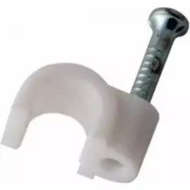Круглая пластиковая скоба REXANT