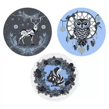 Круглая разделочная доска МУЛЬТИДОМ Скандинавия RG48-59