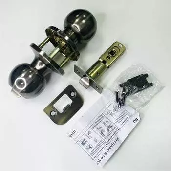 Круглая ручка-защелка VETTORE A6072 BK AB 20123