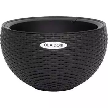 Круглое кашпо Ola Dom ELLASTIK RATTAN 258180
