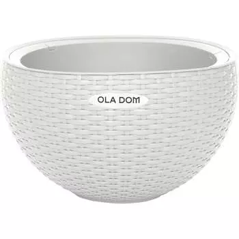 Круглое кашпо Ola Dom ELLASTIK RATTAN 58203