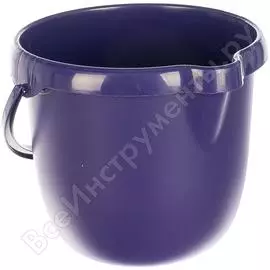 Круглое пластмассовое ведро 12л, фиолетовое elfe россия 92957