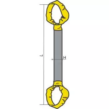 Круглопрядный петлевой строп кантаплюс кскп-25.0/2.0м