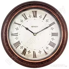 Круглые настенные кварцевые часы Engy