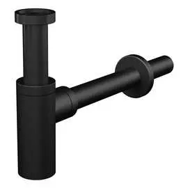 Круглый сифон для умывальника Alcadrain A400BLACK 00047339