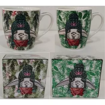 Кружка Olaff МИКС 2 ДЕКОРА, NEW BONE CHINA 221-08035