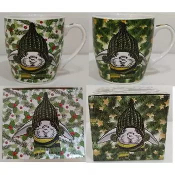 Кружка Olaff МИКС 2 ДЕКОРА, NEW BONE CHINA 221-08050