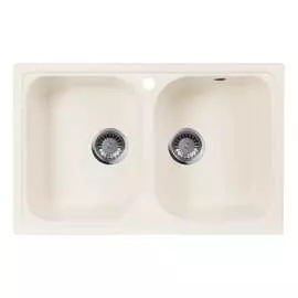 Кухонная мойка aquagranitex белый m-15 /331