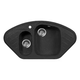 Кухонная мойка aquagranitex черный m-14 /308