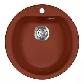 Кухонная мойка aquagranitex красный марс m-07 /334