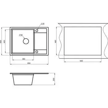 Кухонная мойка GRANULA