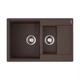 Кухонная мойка omoikiri daisen 78-2-dc artgranit/темный шоколад 4993333