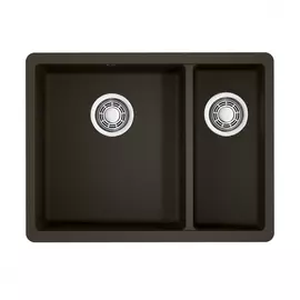 Кухонная мойка omoikiri kata 55-2-u-dc artgranit/темный шоколад 4993388