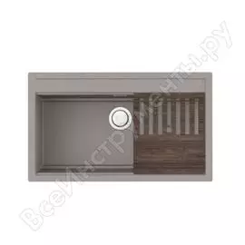 Кухонная мойка omoikiri kitagawa 86-lb-gr artceramic/leningrad grey 4993796