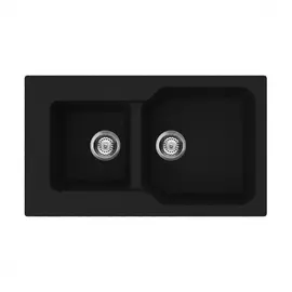Кухонная мойка omoikiri maru 86-2-bl tetogranit/черный 4993284