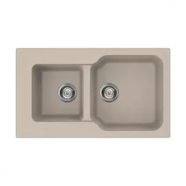 Кухонная мойка omoikiri maru 86-2-sa tetogranit/бежевый 4993286