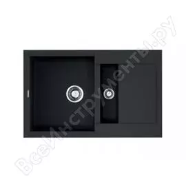 Кухонная мойка omoikiri sakaime 78-2-bl tetogranit/черный 4993114