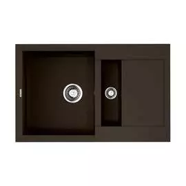 Кухонная мойка omoikiri sakaime 78-2-dc tetogranit/темный шоколад 4993198