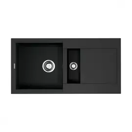 Кухонная мойка omoikiri sakaime 86-2-bl tetogranit/черный 4993117