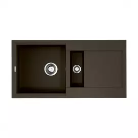Кухонная мойка omoikiri sakaime 86-2-dc tetogranit/темный шоколад 4993201