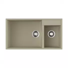 Кухонная мойка omoikiri tedori 85-2-u-be tetogranit/ваниль 4993941