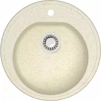 Кухонная мойка Teymi Lina D51, круглая, бежевая матовая T120102 ЦБ-00266891