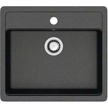 Кухонная мойка Teymi Helmi 57x50, черная матовая T120107 ЦБ-00266890