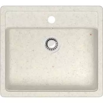 Кухонная мойка Teymi Helmi 57x50, белая (хлопок) матовая T120109 ЦБ-00266889