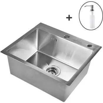 Кухонная мойка WISENT ws36050 (60x50 см) с дозатором WS36050/WGER013/W405A