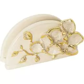 Кухонная салфетница BOGACHO Орхидея Мильтония 22670/кремовый