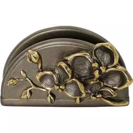 Кухонная салфетница BOGACHO Орхидея Мильтония 22670/бронзовый