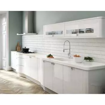 Кухонный фартук ООО Оптион КЛАССИЧЕСКАЯ ПЛИТКА СВЕТЛАЯ 19015