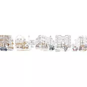 Кухонный фартук Студия фартуков Оживленная улочка 3301102