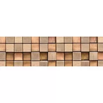 Кухонный фартук Студия фартуков Деревянный брус 3200991