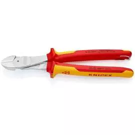 Кусачки боковые особой мощности со страховочным креплением 250 мм knipex kn-7406250tbk