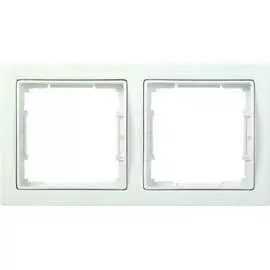 Квадратная двухместная рамка IEK