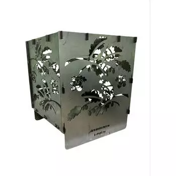 Квадратная костровая чаша НАЮ КЧС-Дуб