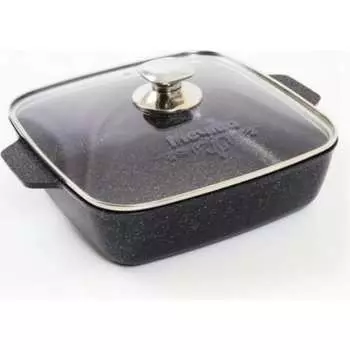 Квадратная жаровня Мечта АП Гранит black 38802