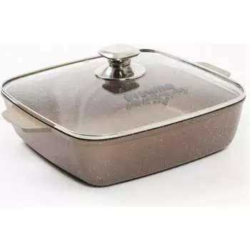 Квадратная жаровня Мечта АП Гранит brown 38806