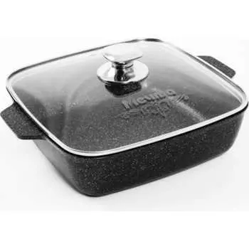 Квадратная жаровня Мечта АП Гранит black 37802