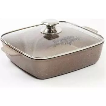 Квадратная жаровня Мечта АП Гранит brown 37806