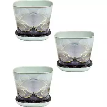 Квадратное кашпо Violet N-Kahpo-3/-38150-50